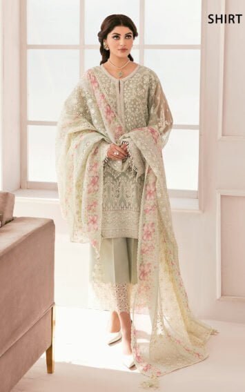 Chantelle Embroidered Chiffon Party Wear Dress