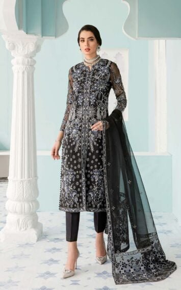 KALMIA - Pakistani Wedding Dresses Black Partywear Engagement Guest Outfits