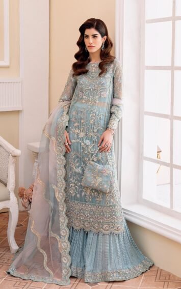 RIMEL - Pakistani Wedding Dresses Ferozi Crush Sharara Pant 1 EB Collection 2 22