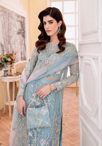 RIMEL - Pakistani Wedding Dresses Ferozi Crush Sharara Pant 2 EB Collection 3 23