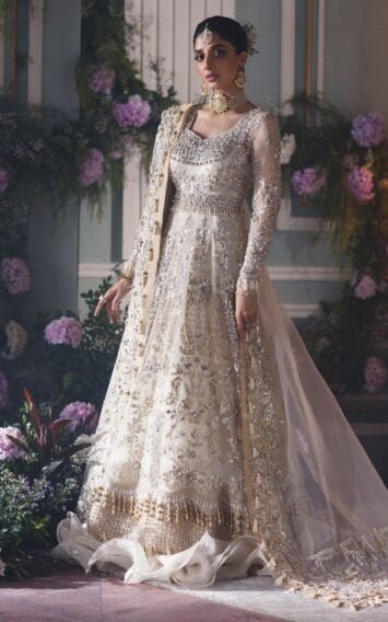 AYSEL  - Ivory Long Maxi Wedding Dress