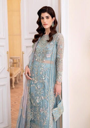 RIMEL - Pakistani Wedding Dresses Ferozi Crush Sharara Pant 5 EB Collection 4 18