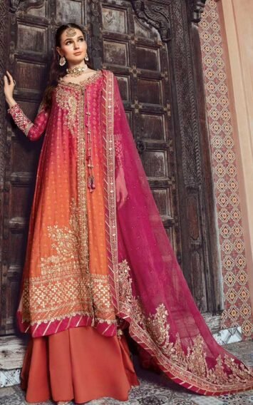 Fuchsia Pink CST-709 - Pakistani Wedding Dresses 3 EB Collectionx 1 14