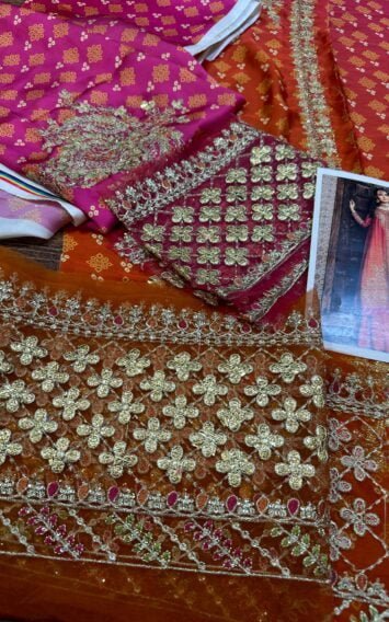 Fuchsia Pink CST-709 - Pakistani Wedding Dresses 7 EB Collectionx 6 8