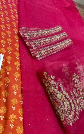 Fuchsia Pink CST-709 - Pakistani Wedding Dresses 8 EB Collectionx 7 6