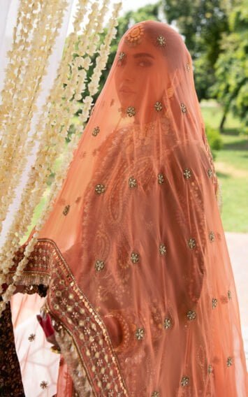 BANAFSHA - Pakistani Wedding Green Mehndi Gharara Kurti Outfit 5 ebcollection 2 10