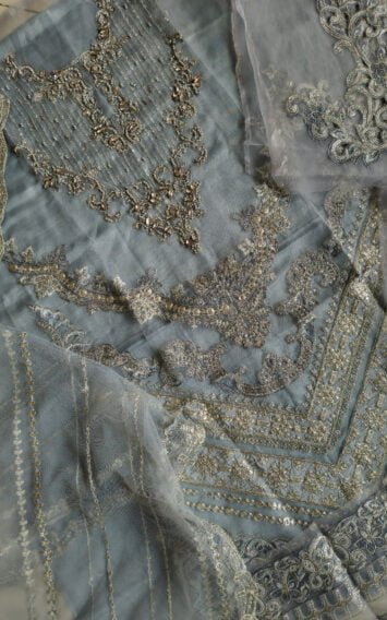 Ice Blue Long Shirt Pakistani Guests Party wear Wedding Edition Outfit 5 ebcollection 2 26