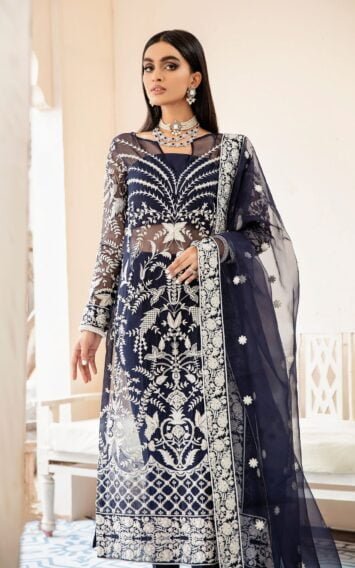 DARA - Pakistani Wedding Dresses Blue Partywear Engagement Guest Outfits 2 ebcollection 3 20