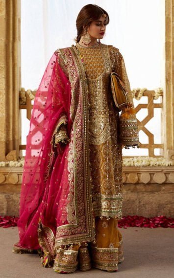 KESARI - Mustard Mehndi Pakistani Wedding Festive