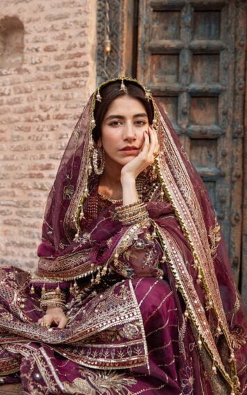 Reshma Jee - Plum Sharara Zarlish Pakistani Wedding Festive 9 ebcollection 4 7