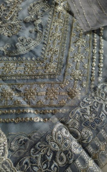 Ice Blue Long Shirt Pakistani Guests Party wear Wedding Edition Outfit 8 ebcollection 5 22