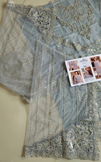 Ice Blue Long Shirt Pakistani Guests Party wear Wedding Edition Outfit 10 ebcollection 7 18