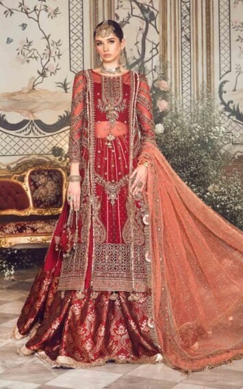 Maria B Red Bridal Wedding Edition