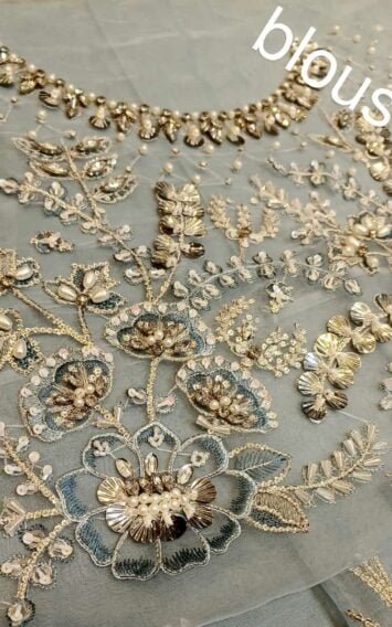 Maria B Mbroidered Ice Blue Maxi Wedding Collection 7 ebcollection.online 3 2