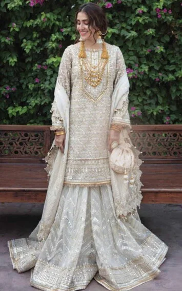 Naulakha White Gharara Kurti Outfit 3 ebcollection.online 6 1
