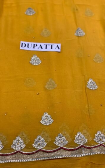 GULNUR - Maria B Mehndi FX-842 Lehenga Pakistani Wedding Dresses 6 EB Maria B Maxi FX 842 5