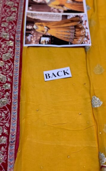 GULNUR - Maria B Mehndi FX-842 Lehenga Pakistani Wedding Dresses 8 EB Maria B Maxi FX 842 7