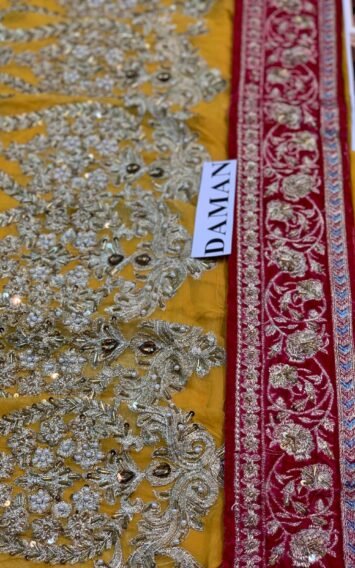 GULNUR - Maria B Mehndi FX-842 Lehenga Pakistani Wedding Dresses 9 EB Maria B Maxi FX 842 8