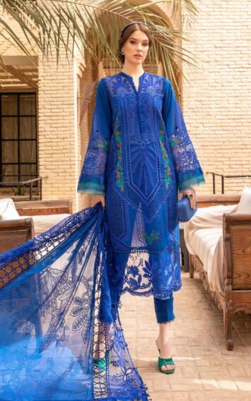 Maria B Luxury Lawn - D-2404-B - Pakistani Outfit Eid Salwar Kameez Dress