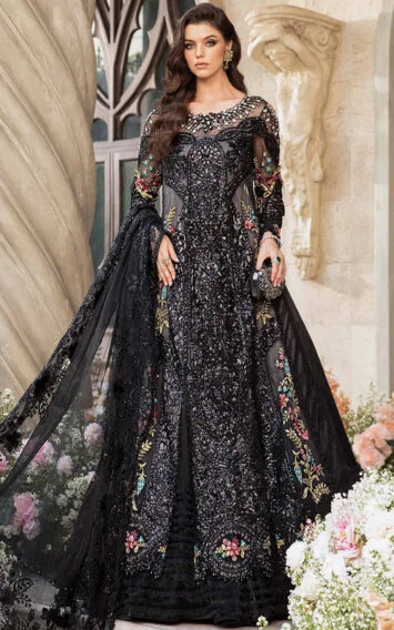 Black Eid Collection BD–2802 - Luxury Party Wear Outfits