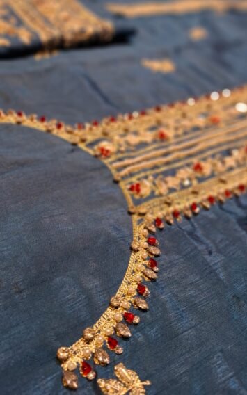 Erum Khan Formals - Heer - Wedding Luxury Party Wear Outfits 5 Heer Fabric Pics 1