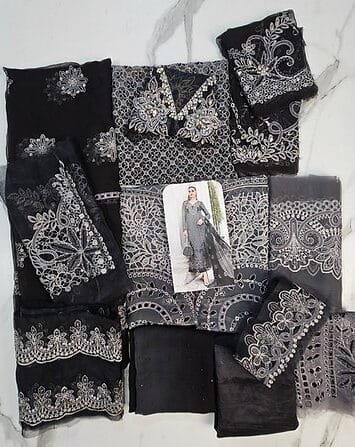 Maria B Chiffon MPC-101 - Pakistani Wedding Dresses 4 Maria B Chiffon EB Collection 2