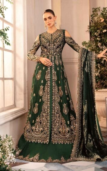 Emerald Green Wedding Festive - Luxury Party Wear - Pakistani Wedding Dresses