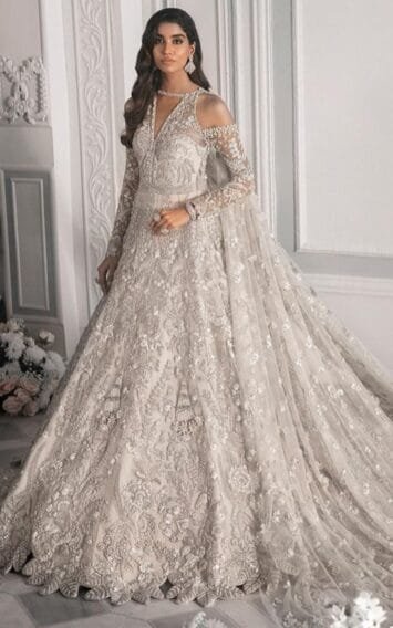 Ash White Wedding Edition - Luxury Pakistani Clothes - Pakistani Wedding Dresses