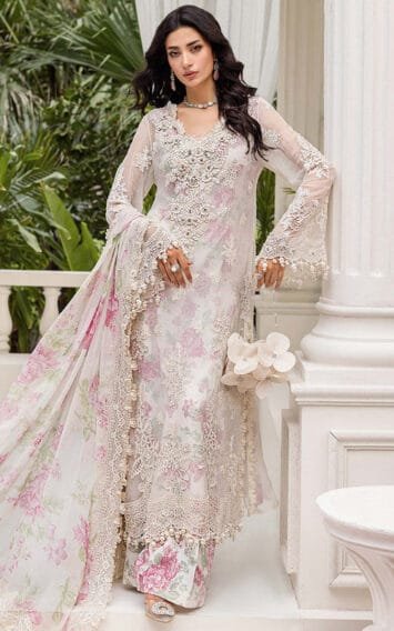 Maria B Chiffon MPC-25-101 - Luxury Pakistani Clothes